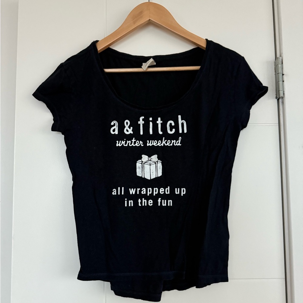 Abercrombie Kids Shirt Size Youth XL Girl’s Top Navy Blue Excellent Condition